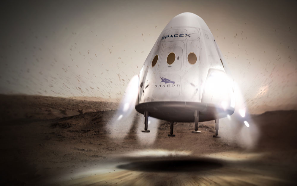 SpaceX ประกาศภารกิจส่งยานไปยังดาวอังคารในช่วงต้นปี 2018